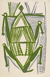 Artist: Sukoro. | Title: Lizard | Date: 1968 | Technique: screenprint, printed in blue and green, from two screens