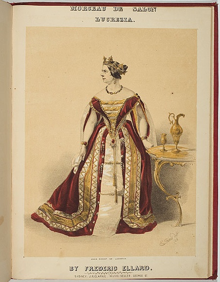 Artist: Thomas, Edmund. | Title: Morseau de salon Lucrezia | Date: 1857 | Technique: lithograph, printed in colour, from two stones (black, red and ochre ink with buff tint)
