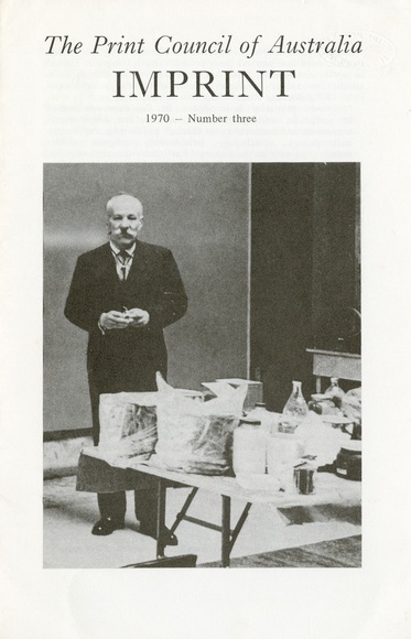 Artist: b'PRINT COUNCIL OF AUSTRALIA' | Title: b'Periodical | Imprint. Melbourne: Print Council of Australia, vol. 05, no. 3,  1970' | Date: 1970