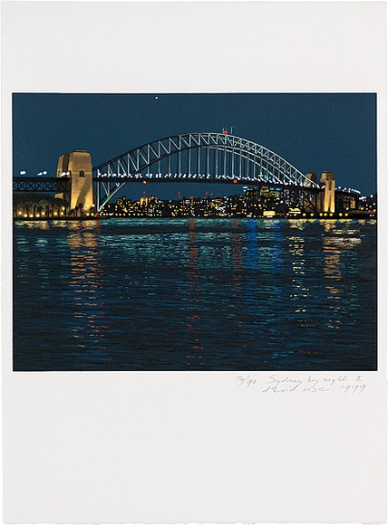 Artist: b'Rose, David.' | Title: b'Sydney by night I' | Date: 1999 | Technique: b'screenprint, printed in colour, from multiple screens'