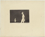 Title: b'Walkers II' | Date: 1966 | Technique: b'etching and aquatint, printed in black ink, from one plate'