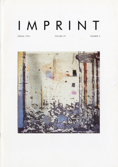 Artist: b'PRINT COUNCIL OF AUSTRALIA' | Title: b'Periodical | Imprint. Melbourne: Print Council of Australia, vol. 29, no. 3, 1994' | Date: 1994