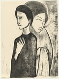 Artist: b'Dickerson, Robert.' | Title: b'Ginza women' | Date: 1990 | Technique: b'lithograph, printed in black ink, from one stone'
