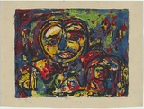 Artist: b'David, Allen.' | Title: b'Head.' | Date: 1952 | Technique: b'screenprint, printed in colour, from seven stencils'