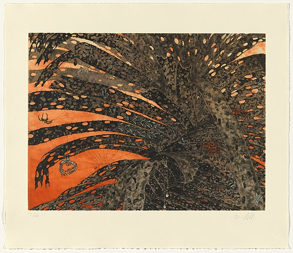 Title: b'Pandanus \xc2\x96 Gunga' | Date: 2010 | Technique: b'etching'