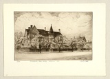Artist: PLATT, Austin | Title: Presbyterian Ladies College, Melbourne | Date: 1934 | Technique: etching, printed in black ink, from one plate