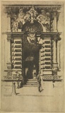 Artist: Shirlow, John. | Title: Doorway, Bank of Victoria, Melbourne. | Date: 1924 (dated)
