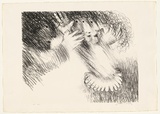 Artist: BOYD, Arthur | Title: St Francis turning Brother Masseo. | Date: (1965) | Technique: lithograph, printed in black ink, from one plate | Copyright: Reproduced with permission of Bundanon Trust