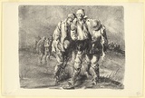 Artist: b'Dyson, Will.' | Title: b'Wine of Victory (German prisoners captured at Ypres).' | Date: 1918 | Technique: b'lithograph, printed in black ink, from one stone'