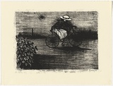 Artist: Blackman, Charles. | Title: Evening ride. | Date: 1984 | Technique: screenprint, printed in black ink, from one stencil