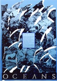 Artist: b'ARNOLD, Raymond' | Title: b'Oceans. Ruth Gall-Bucher 1986 (artist in residence at the C.S.I.R.O. Marine Laboratories, Hobart).' | Date: 1986 | Technique: b'screenprint, printed in colour, from five stencils'