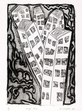 Artist: Morgan, Glenn. | Title: High rise | Date: 1985 | Technique: etching and deep bite, printed in black ink with plate-tone, from one plate