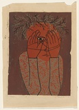 Title: b'Poet' | Date: 1958 | Technique: b'screenprint, printed in colour, from four stencils'