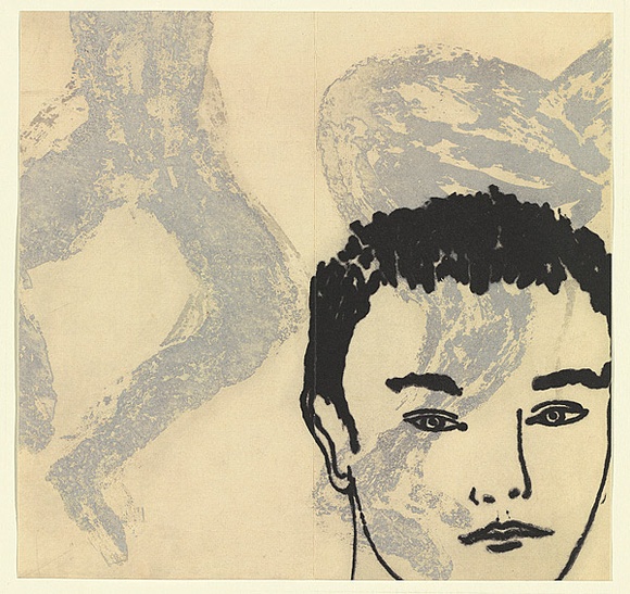 Title: b'not titled [boy]' | Date: 2002 | Technique: b'etching, printed in black and grey ink, from two plates'