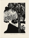 Artist: AMOR, Rick | Title: Baxter afternoon. | Date: 1983 | Technique: linocut, printed in black ink, from one plate