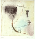 Artist: Palethorpe, Jan | Title: The cloud of unknowing | Date: 1989 | Technique: etching, with roulette, printed in colour, from one plate