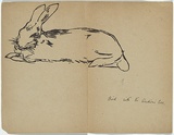 Artist: b'Teague, Violet.' | Title: b'frontispiece [rabbit]' | Date: 1905 | Technique: b'woodcut, printed in black ink in the Japanese manner, from one block' | Copyright: b'\xc2\xa9 Violet Teague Archive, courtesy Felicity Druce'