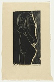 Artist: AMOR, Rick | Title: Sweet woman. | Date: 1988 | Technique: woodcut, printed in black ink, from one block