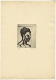 Artist: WALKER, Murray | Title: Sarah the snake dancer | Date: 1960 | Technique: drypoint, printed in black ink, from one plate