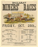 Artist: UNKNOWN | Title: Ballarat Miners' Races Friday, October 25th., 1912. | Date: 1912 | Technique: lithograph, printed in colour, from multiple stones