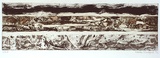 Artist: b'Woodford, Amanda.' | Title: b'not titled (3 horizontal bands of texture)' | Date: 1992 | Technique: b'etching and aquatint, printed in sepia ink, from one plate'