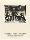 Artist: Francis, David. | Title: Poster: Victorian Print Workshop. | Date: 1985 | Technique: lithograph, printed in black ink, from one stone [or plate]