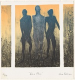 Artist: b'Patroni, Lisa.' | Title: b'Blue men.' | Date: 1983 | Technique: b'lithograph'