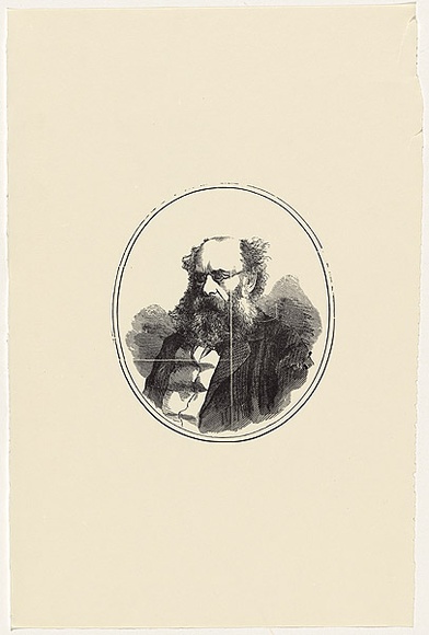 Artist: b'UNKNOWN' | Title: b'Anthony Trollope' | Date: c.1880 | Technique: b'wood-engraving, printed in black from one block'