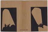 Artist: b'White, Ian.' | Title: b'Not titled (open doorway - pair of linoblocks).' | Date: April 1944 | Technique: b'linocut, printed in black ink, from two blocks'