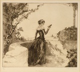 Artist: b'FEINT, Adrian' | Title: b'The sonnet.' | Date: 1922 | Technique: b'etching, printed in black ink, from one plate' | Copyright: b'Courtesy the Estate of Adrian Feint'