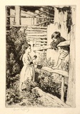 Artist: b'LINDSAY, Lionel' | Title: b'Eve' | Date: 1913 | Technique: b'etching, printed in black ink, from one plate' | Copyright: b'Courtesy of the National Library of Australia'