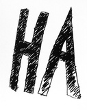 Artist: b'Danko, Aleks.' | Title: b'HA.' | Date: 1972 | Technique: b'screenprint, printed in colour, from multiple stencils'