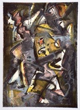 Artist: b'Leti, Bruno.' | Title: b'Day two' | Date: 1989, July - August | Technique: b'lithograph, printed in colour, from seven zinc plates'