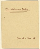 Title: b'Exhibition invitation: Rex Battarbee and John A. Gardner, Athenaeum Gallery 188 Collins St., Melbourne 1933.' | Date: 1933 | Technique: b'letterpress'