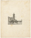 Title: Railway station, Albury | Date: 1886-88 | Technique: wood-engraving, printed in black ink, from one block