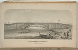 Artist: Ham Brothers. | Title: Princes bridge, Melbourne. | Date: 1850 | Technique: engraving, printed in black ink, from one copper plate