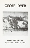 Title: Geoff Dyer. Burnie Art Gallery, 5 September - 5 October 1980.