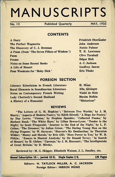 Title: b'Manuscripts No 13.' | Date: 1935, May