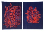 Artist: CATTAPAN, Jon | Title: Untitled. | Date: 1993 | Technique: etching and aquatint, printed in colour, from four  plates