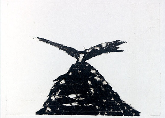 Artist: b'Roberts, Neil.' | Title: b'Eruptions 26' | Date: 1991 | Technique: b'pigment-transfer, printed in brown ink, from one bitumen paper plate'