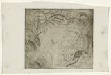 Artist: b'BOYD, Arthur' | Title: b'not titled  [Nude and serpent with ferns].' | Date: 1960-70 | Technique: b'etching, printed in black ink, from one plate' | Copyright: b'Reproduced with permission of Bundanon Trust'