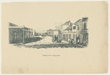 Title: Hindley Street looking west | Date: c.1880s | Technique: transfer-lithograph, printed in dark green, from one stone [or plate]