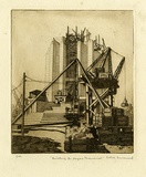 Artist: Emanuel, Cedric. | Title: Building the Anzac Memorial. | Date: (1932) | Technique: etching, printed in black ink, from one plate