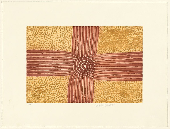 Artist: b'SKINNER, Johnny' | Title: b'not titled' | Date: 2001 | Technique: b'etching and aquatint, printed in colour, from one plate'