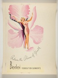 Artist: b'Burdett, Frank.' | Title: b'Retain the bloom of youth Berlei foundation garments.' | Date: 1934-39 | Technique: b'lithograph, printed in colour, from multiple stones [or plates]'