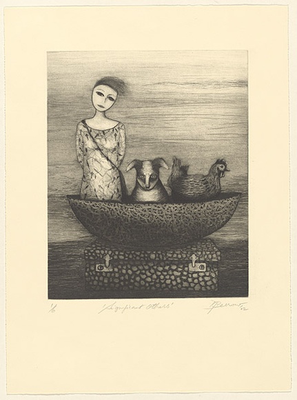 Artist: Perrow, Deborah. | Title: Significant others | Date: 1988 | Technique: etching, printed in black ink, from one plate
