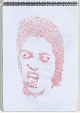 Title: Chickenpox | Date: 2003-2004 | Technique: stencil, printed with red aerosol paint, from one stencil