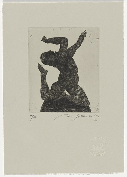 Artist: b'SELLBACH, Udo' | Title: b'Untitled' | Date: 1987 | Technique: b'etching, printed in black ink, from one plate'