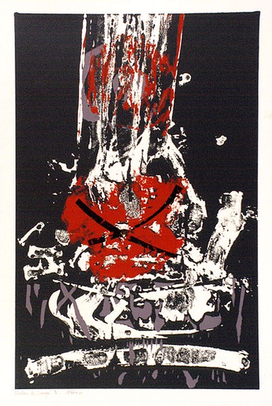 Artist: b'GLEGHORN, Tom.' | Title: b'Bodas de sangre' | Date: 1968 | Technique: b'screenprint, printed in colour, from four stencils' | Copyright: b'\xc2\xa9 Thomas Gleghorn'
