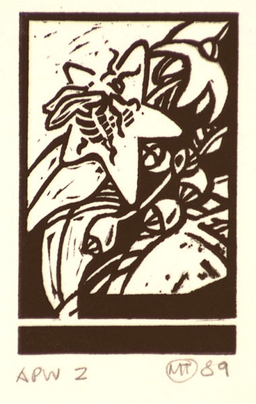 Artist: b'Thomas, Meredith.' | Title: b'Industry and education' | Date: 1989, November | Technique: b'linocut, printed in black ink, from one block'